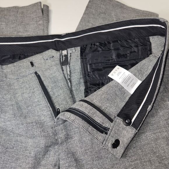 Kut from the Kloth Women's Heather Gray Tweed Dress Pants w/Pockets Size 12 - Picture 5 of 7